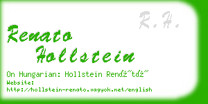 renato hollstein business card